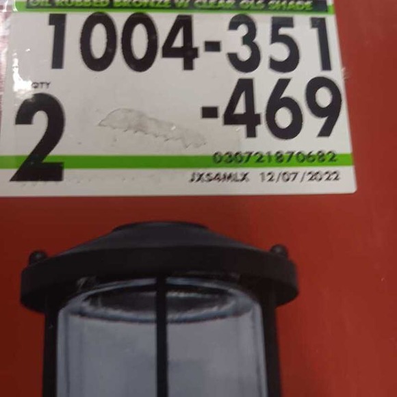 Matte Black Pendant Shade w/ Clear Glass Shade 2.25 in. Fitter, 5.36"D,  8.85"H - Picture 4 of 5